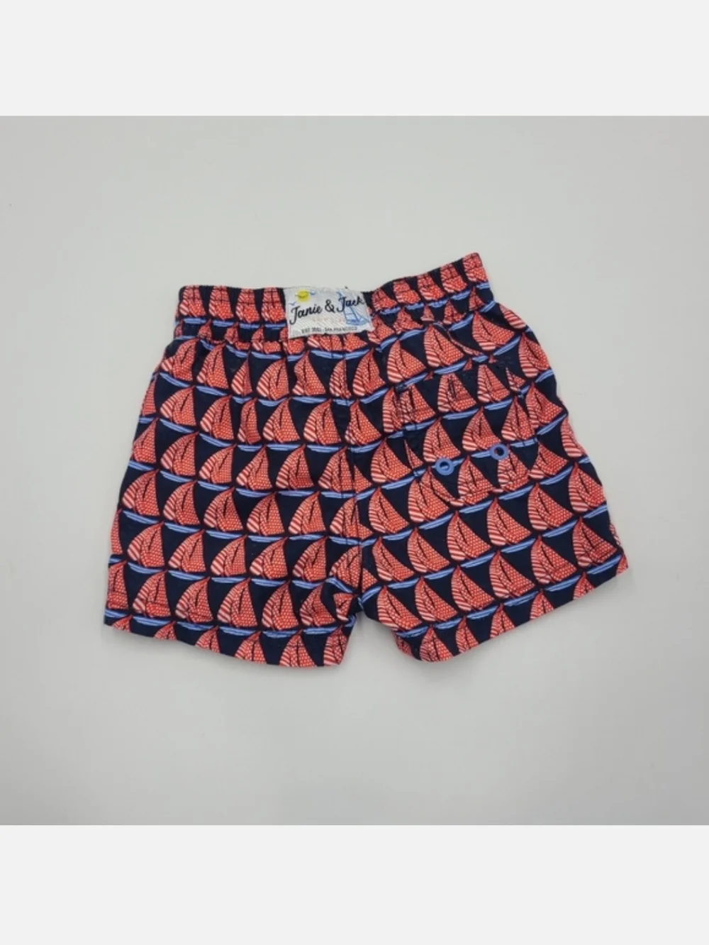 Janie and Jack baby boy sailboat swim trunks size 3-6 months